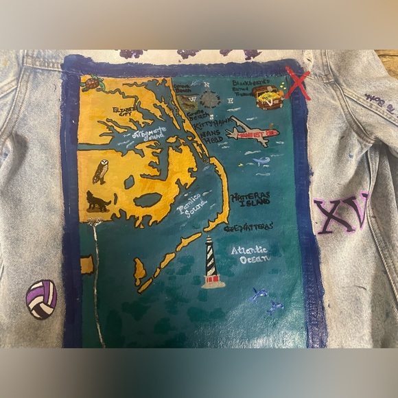 Custom made handpainted jacket - Picture 3 of 16